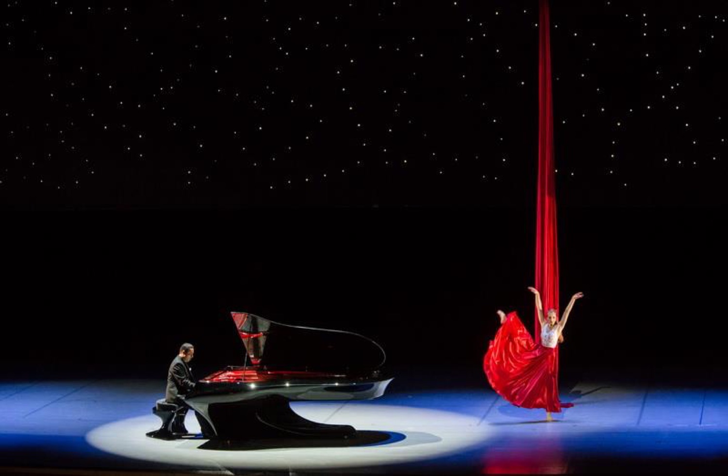 Aerial silk in New York